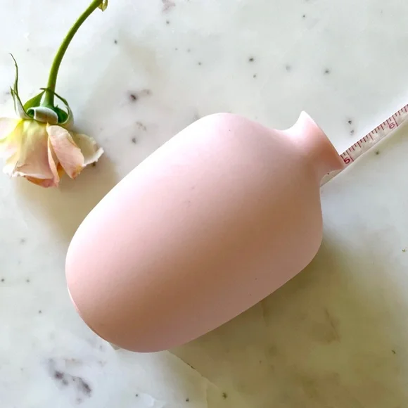 Signed Bo Jia Middle Kingdom Pale Pink Bisque Bud Vase - Picture 5 of 11